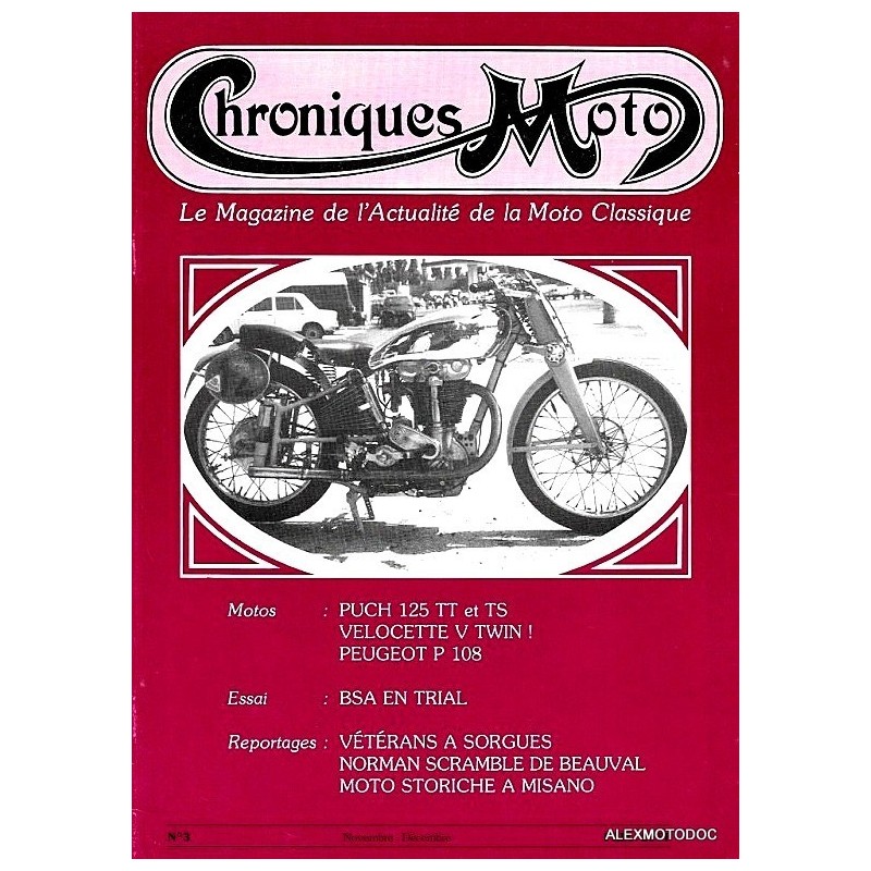 Chroniques moto n° 3